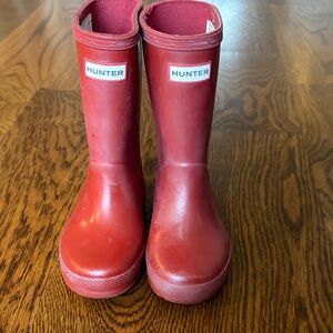 Hunter Kids Classic Red Rain Boots